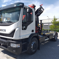 Iveco Eurocargo 4x2 s jeřábem F125A.2.24 a nosičem Marrel AL10 A41